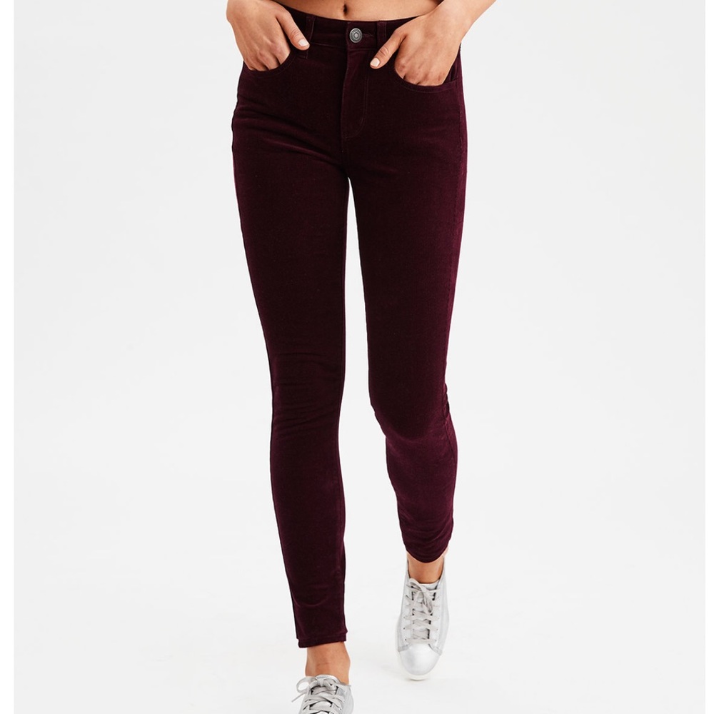 HIGH-WAISTED CORDUROY JEGGING